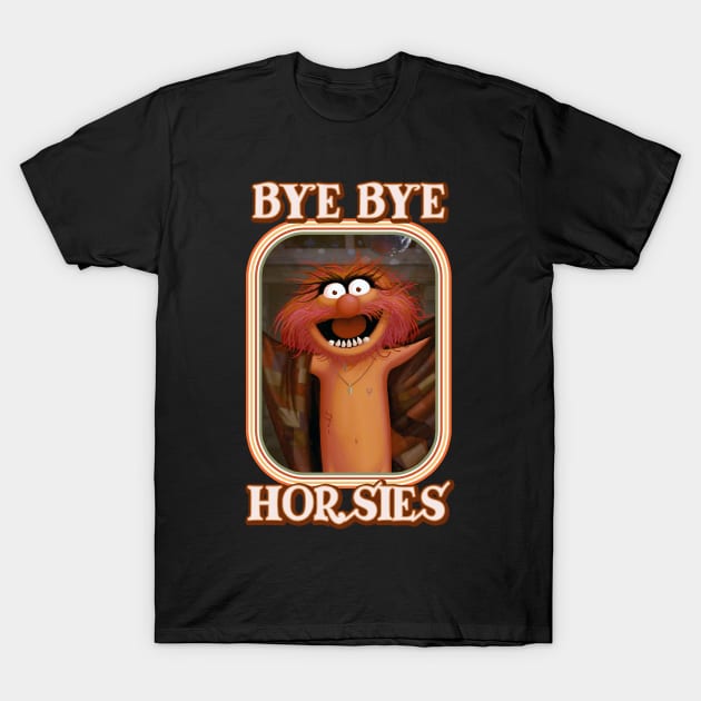 Animal - Bye Bye Horsies T-Shirt by GrimbyBECK